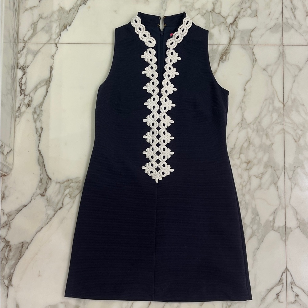Lilly Pulitzer Navy and white trim Dress
